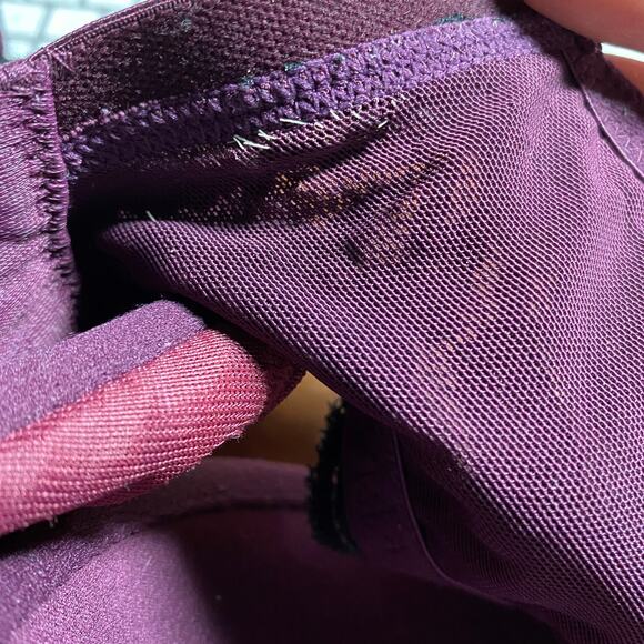 Torrid Bra Women's Sz 40DD Push-Up Purple Black Lace *FLAWS - Picture 7 of 9